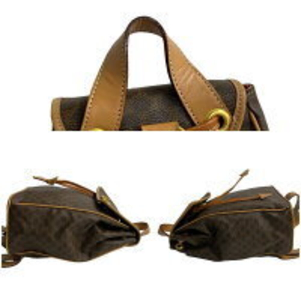 Celine Macadam Blason Triomphe Leather backpack daypack brown - Picture 5 of 8